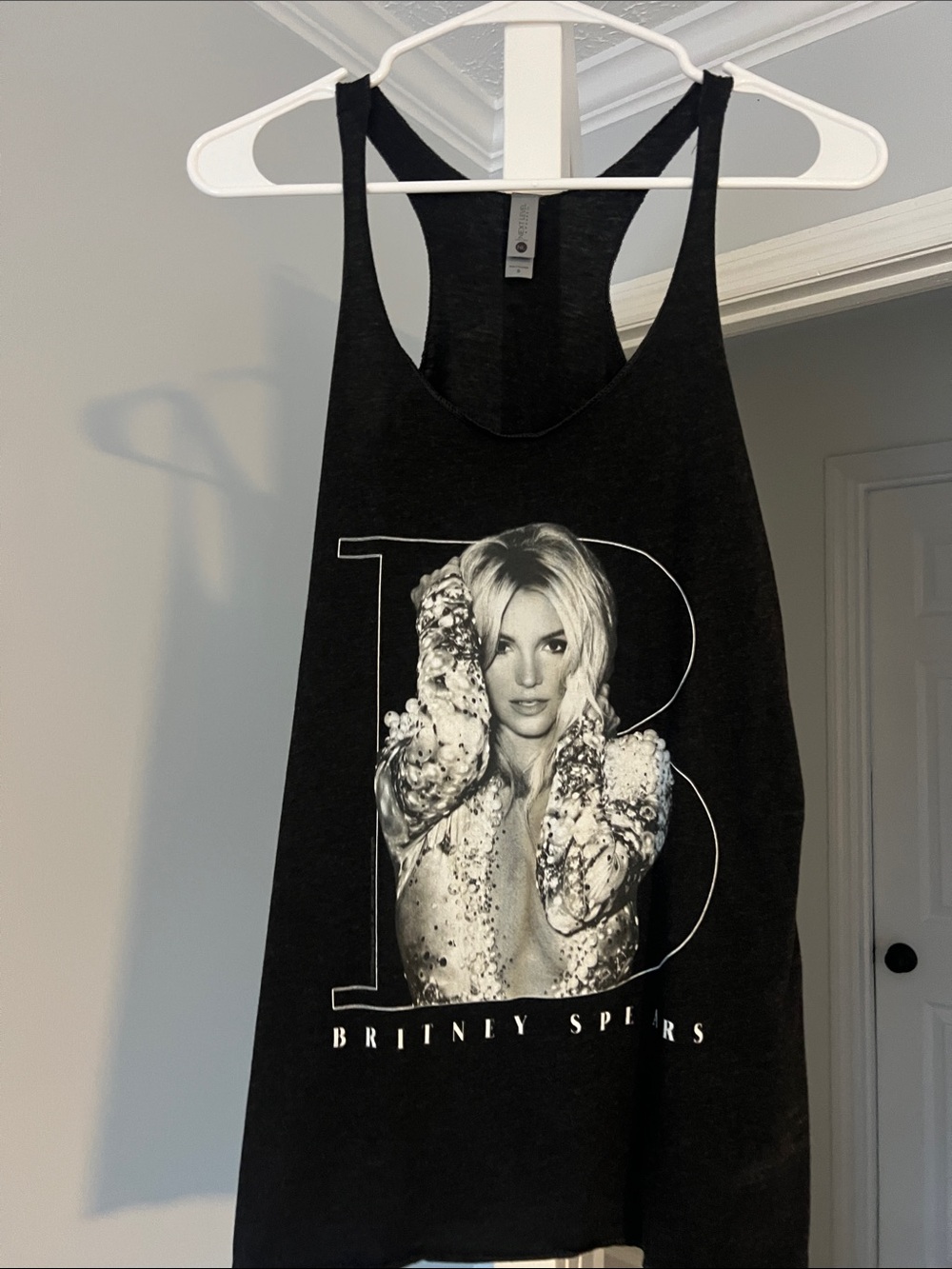 Next Level Apparel Black Britney Spears  Lightweight Knit Top
